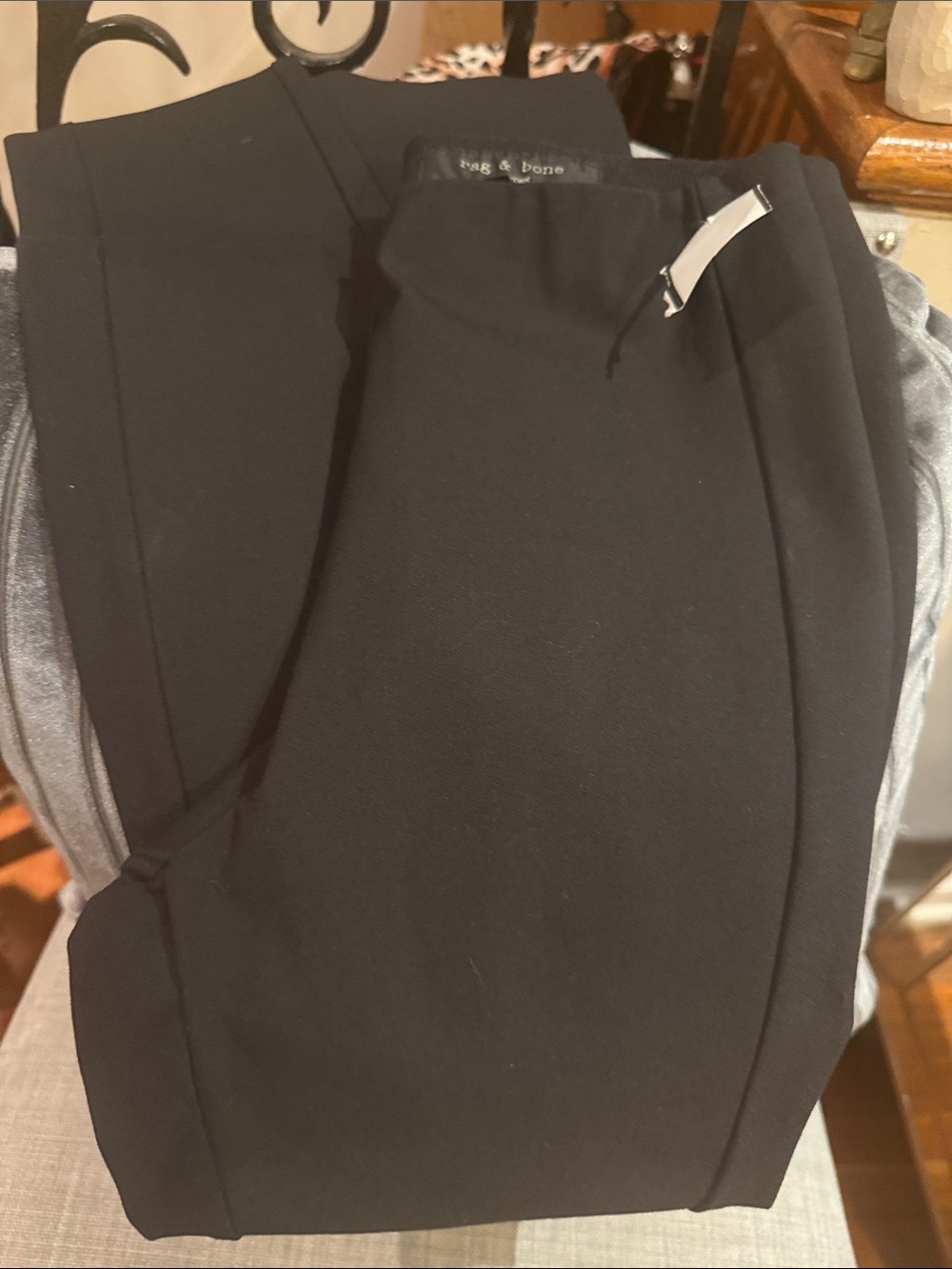 rag & bone Black Tailored Dress Pants - Picture 2 of 2